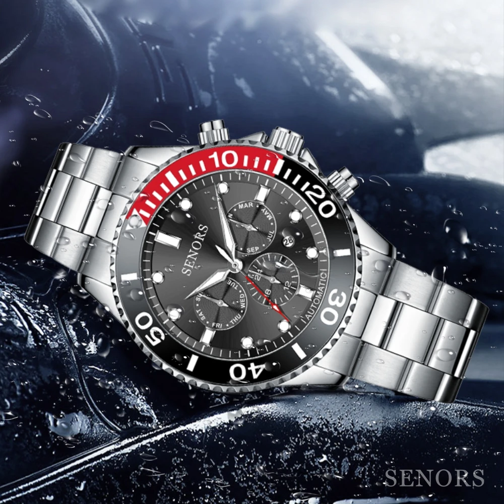 Men Mechanical Watch Luxury Men's Watches Waterproof Quartz Wristwatches Chronograph Business Watches for Men Montre Homme