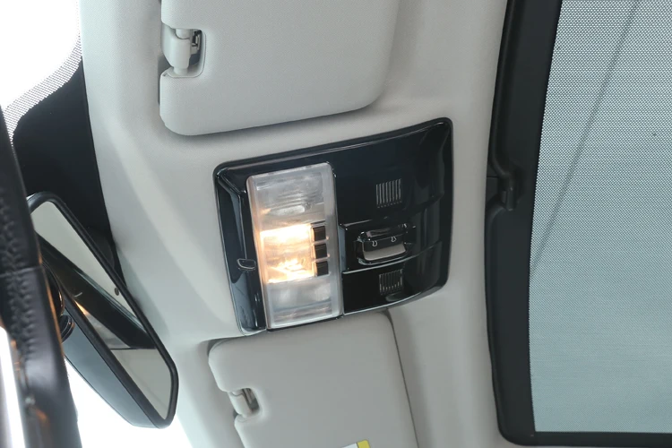 Glossy Black ABS Front Reading Light Frame Trim For Land Rover Discovery 4 LR4 2010- Car Accessories