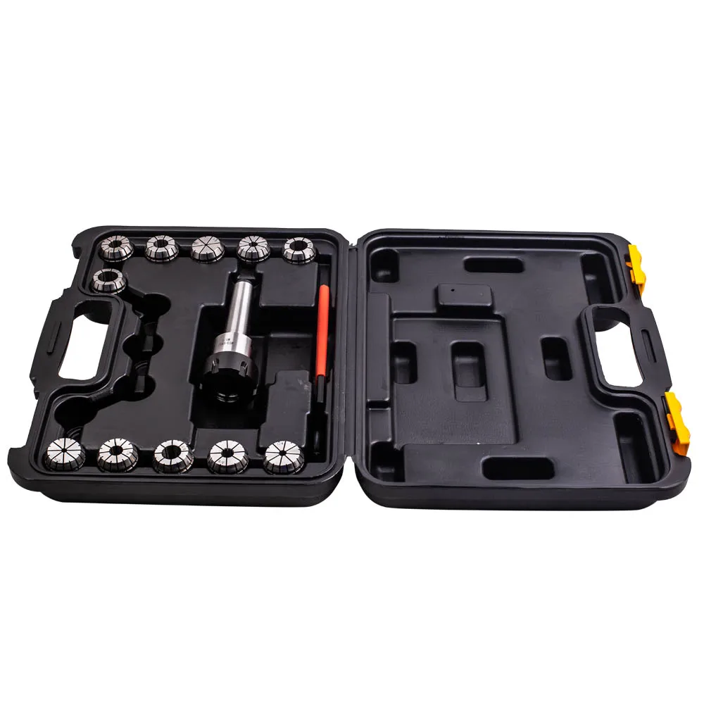 

Maxpeedingrods ER32 патрон MT3 хвостовик гаечный ключ с 11 PC набор цанг + коробка для фрезерного станка