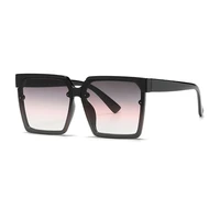 new gradient lens women sunglasses big square plastic frame female eyewear men oversized retro eyeglasses