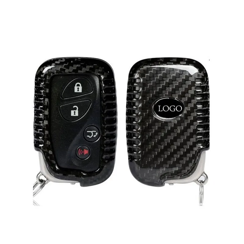 Чехол для автомобильного ключа из настоящего углеродного волокна Lexus CT200H GX400 GX460