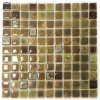 11 PCS Brown Beige Porcelain Wall Tile Backsplash Bathroom Kitchen Ceramic Mosaic Tiles SSD054