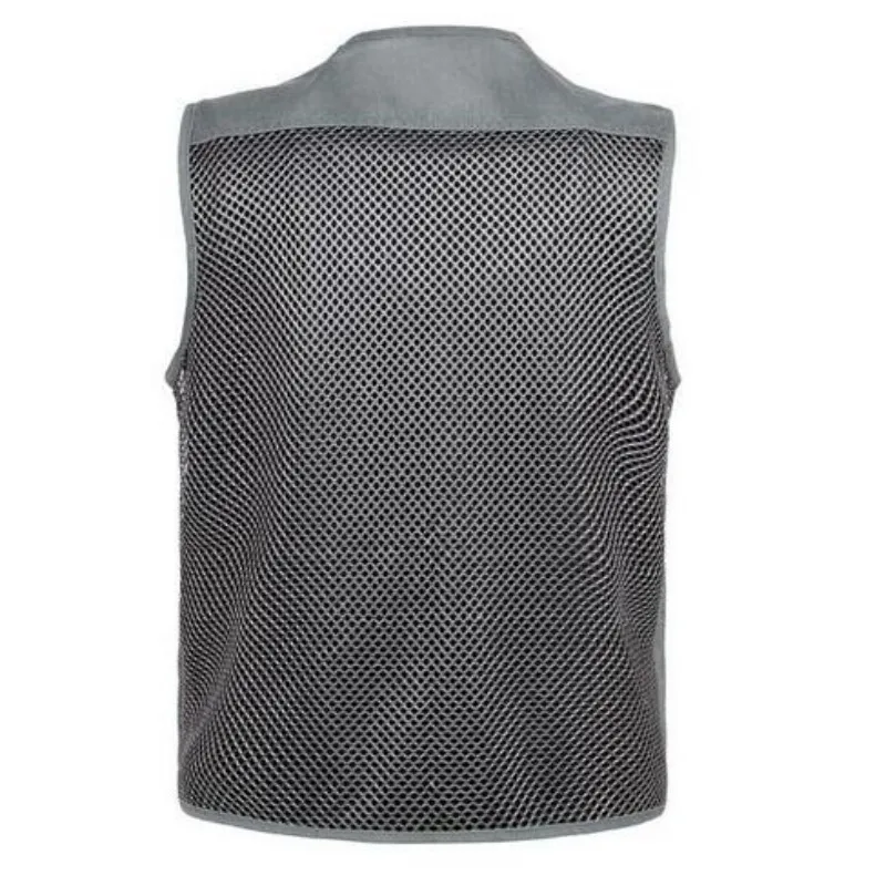 Модная мужская куртка без рукавов жилет в рыбацком стиле новинка летняя сетчатая