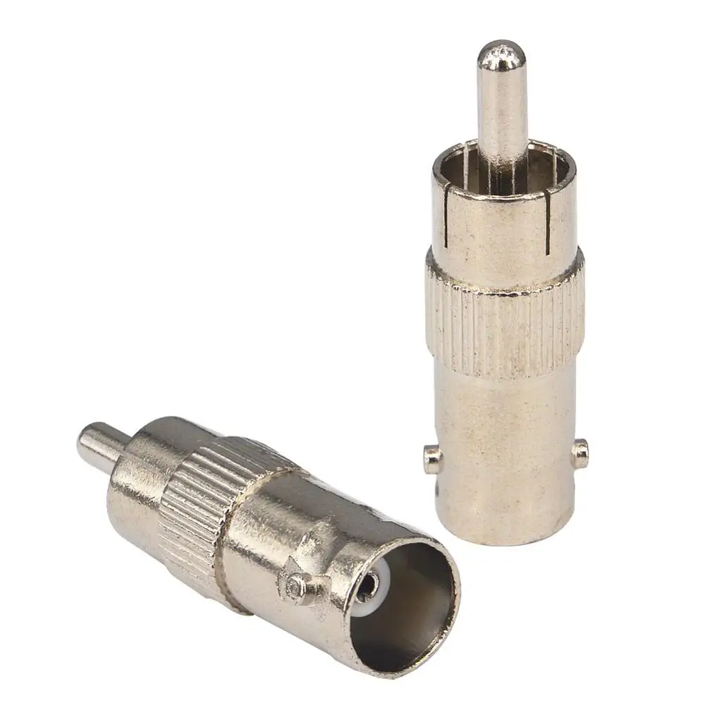 2 шт. CCTV RF разъемы BNC RCA адаптер Женский разъем к штекер никелевый Новый|connector sma|adapter