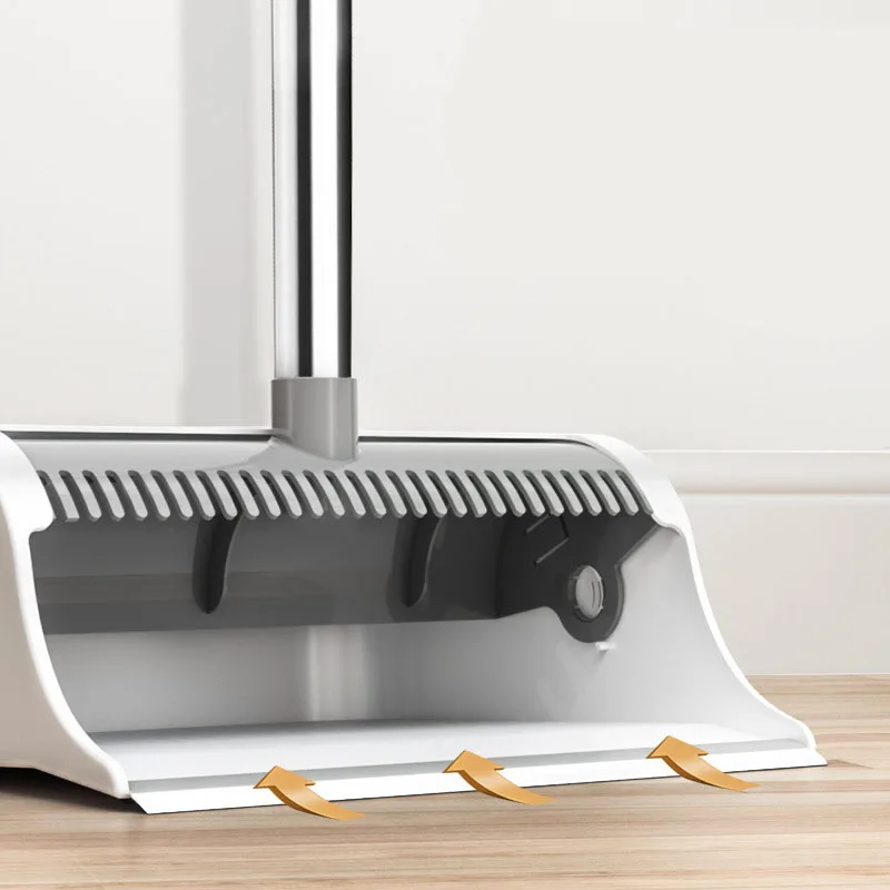 Magic Broom and Dustpan Set Household Soft Hair Floor Cleaning Brooms Non-Slip Magnetic Handle Windproof Crumb Collector | Дом и сад