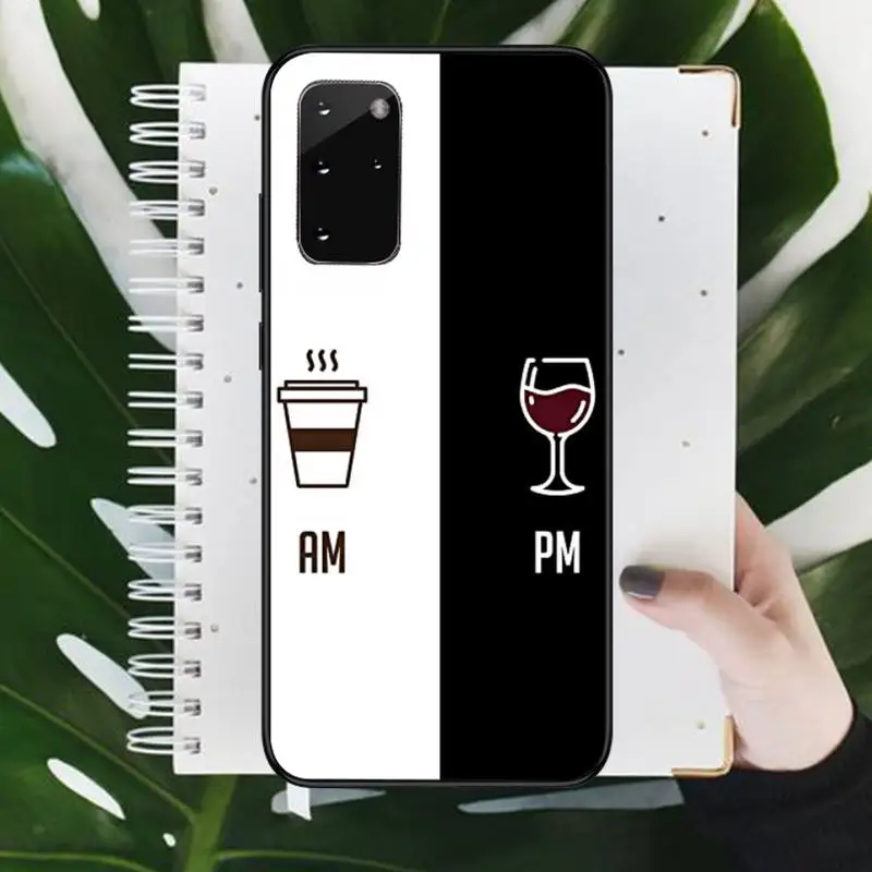 

Coffee Wine Cup Phone Case For Samsung galaxy S 7 8 9 10 20 edge A 6 10 20 30 50 51 70 note 10 plus