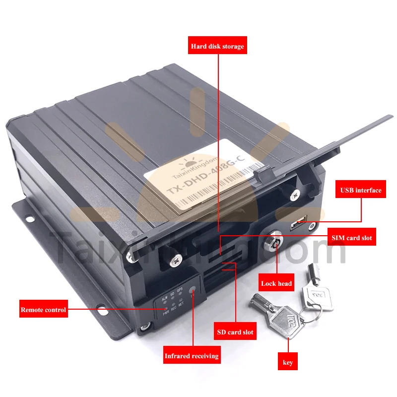 Ahd 1080p 8CH жесткий диск двойная SD карта mdvr 3G / 4G GPS удаленный мониторинг и