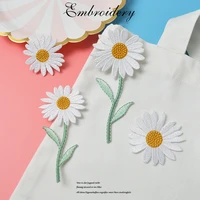cute sunflower patches for clothing fashion flower embroidery stickers embroidered patch diy iron on appliques t shirt hat decor