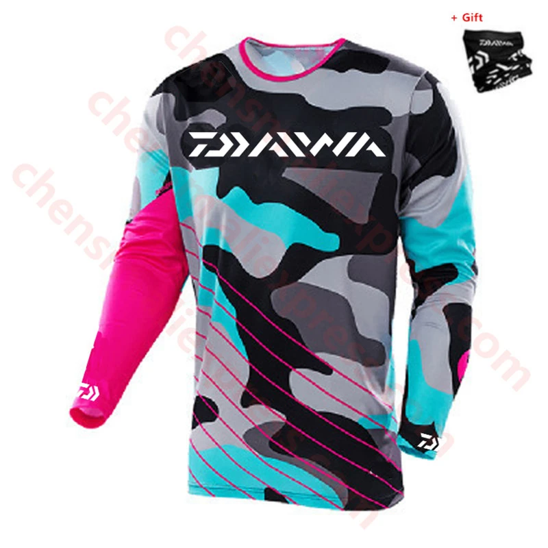 DAIWA Летняя мужская одежда с длинным рукавом для рыбалки ультратонкая