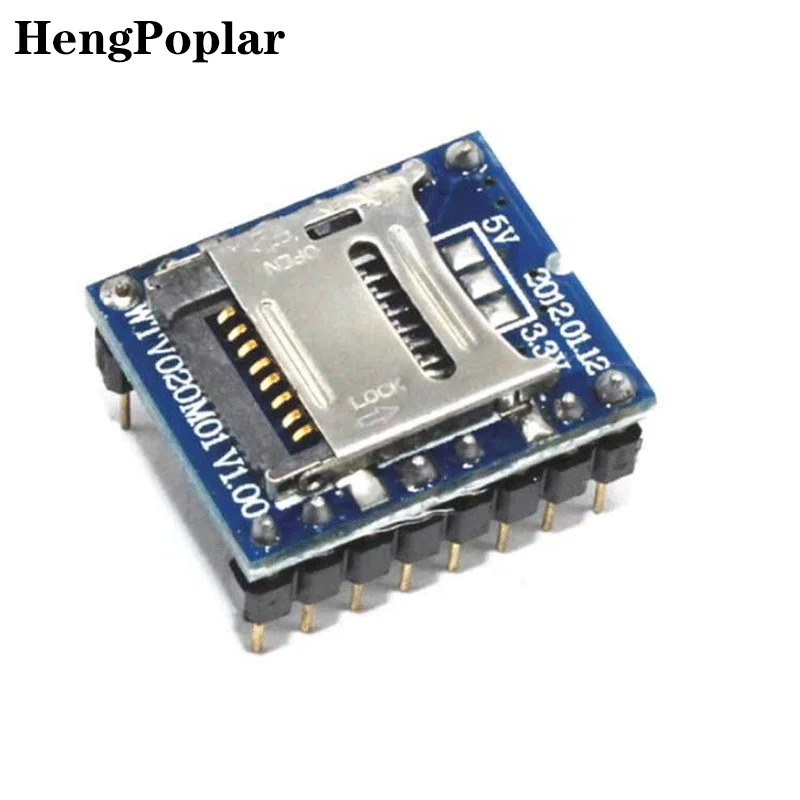 

WTV020 WTV020-SD WTV020SD-20SS Mini SD Card MP3 Sound Module voice Module For PIC Arduino 2560 UNO R3 WTV020-SD-16P