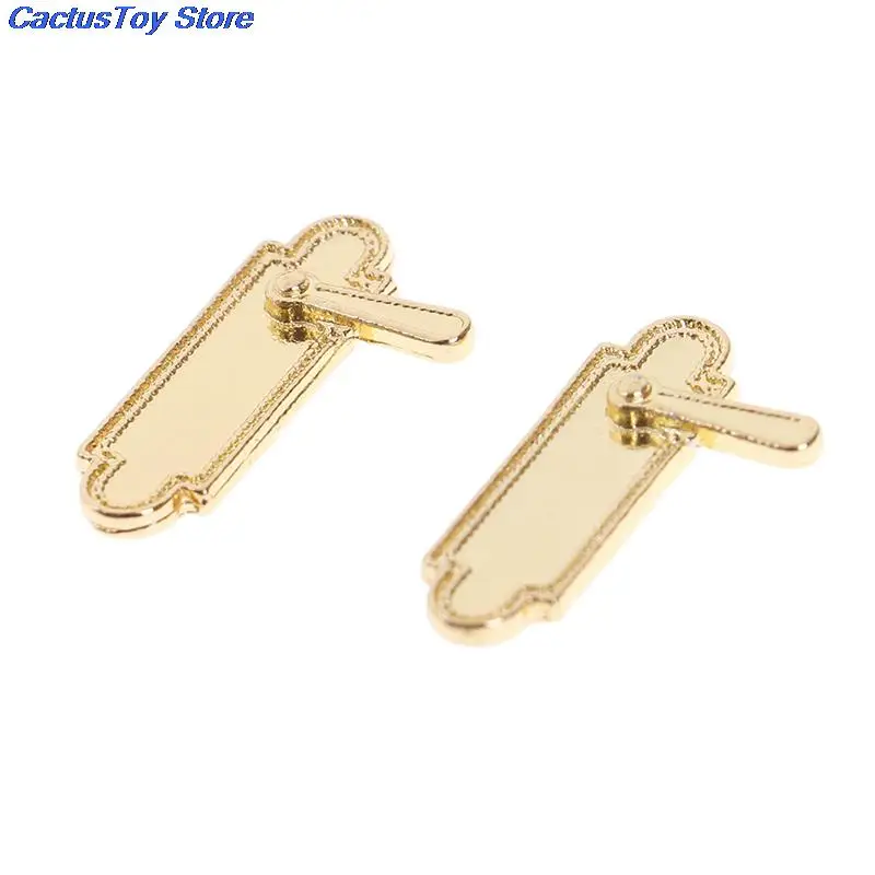 2Pcs 1/12 Scale Mini DIY Accessories Vintage Dollhouse Miniature Door Lock and Key Doll House Fairy Gold | Игрушки и хобби