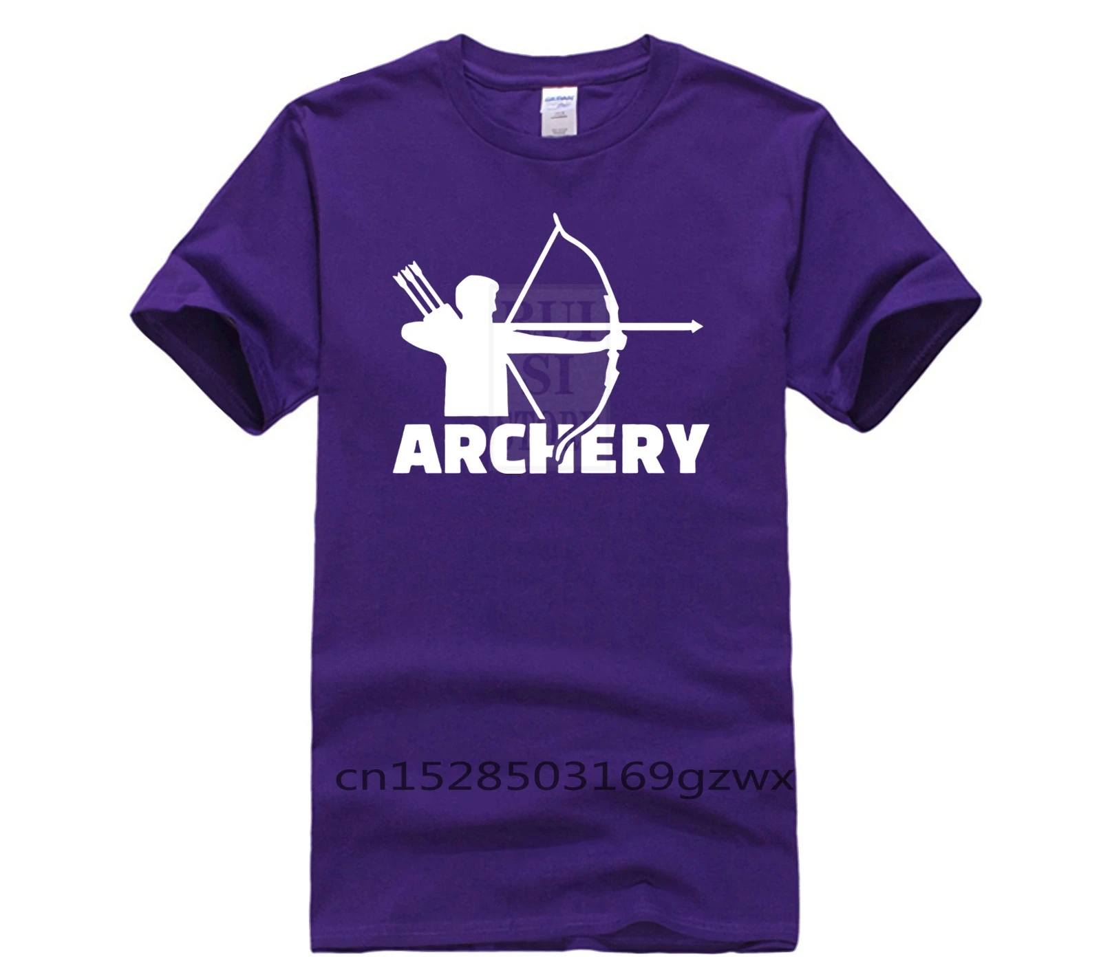 

tshirt men Archery archer sun Clothes Popular Crewneck Tees Vintage Summer Fit Slim 100% Cotton Men's Sportswear T shirts