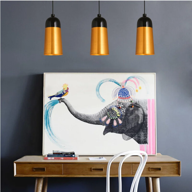 Online Portico Moderno In Stile Contratto Corridoio Bar Camera Da Letto Ristorante Linea Singola Testa In Ferro Battuto Piccolo Droplight