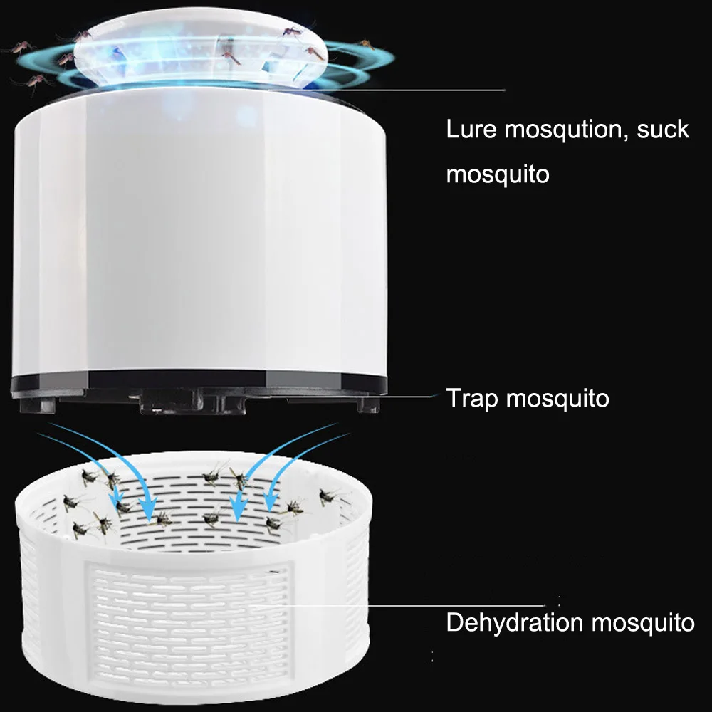 Mosquito killer USB Электрический комаров killer лампа Фотокатализ немой домашний светодиодный жучок ловушка для насекомых Zapper ловушка без излучения