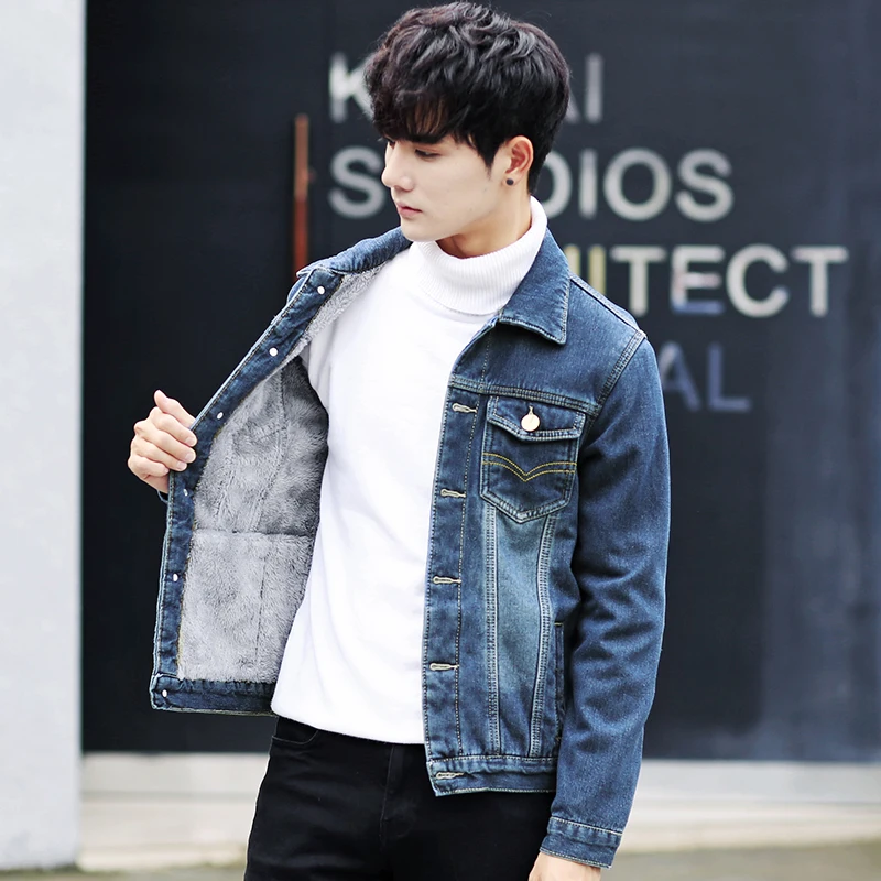 

Мужская модная джинсовая куртка, осень и зима 2019, джинсовая куртка для мужчин, джинсовая куртка