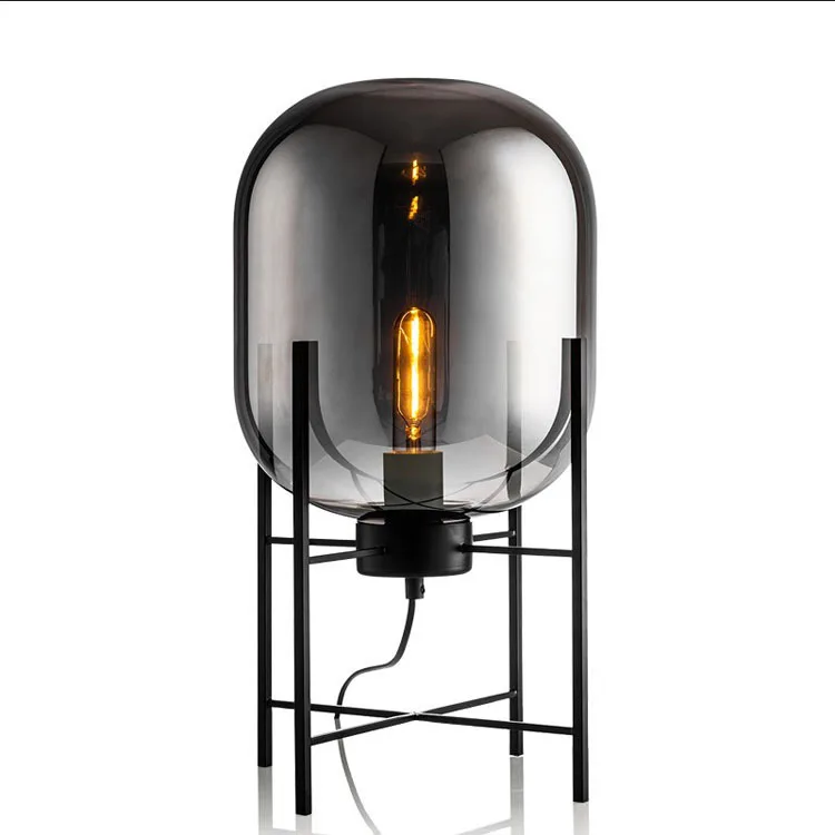 

post modern led color glass led wood lampada comodino lampara mesa dining room living room table lamp deco