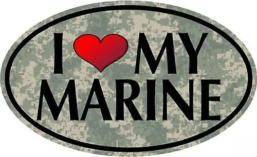 

I LOVE MY MARINE Sticker Motorcycle Accessories High Quality KK Vinyl Decals Waterproof PVC JDM Deco Meterial