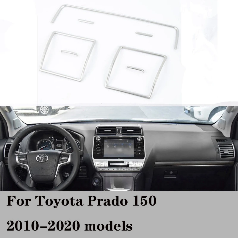 

7PCS Car Interior Air Outlets Cover Trims for Toyota Land Cruiser Prado FJ 150 2018-2020 Car Accessories