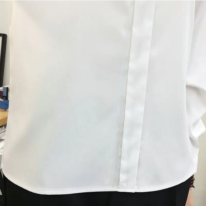 

Casual Chiffon Blusas Women Long Sleeve Short Sleeve Blouses Female Cozy Shirt Spring Round Collar Shirts Femme Ropa Mujer