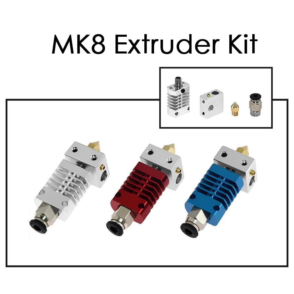 3D принтеры Запчасти металлический J head Hotend MK8 экструдер комплект для CR 10 10S V6