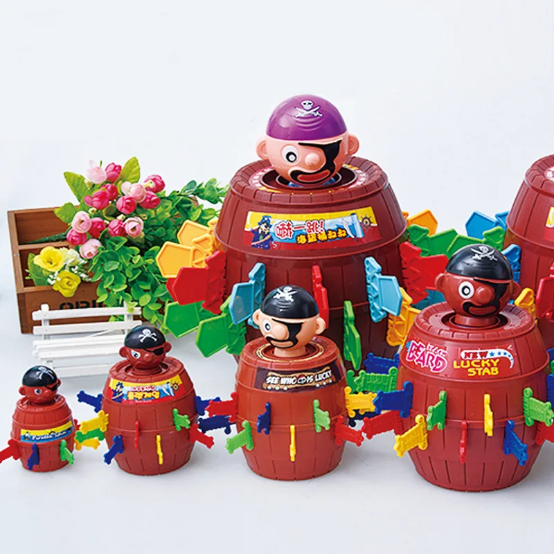 

1Pcs Pop Up Pirate Pirate Barrel Game - Funny Spoof Adult Kids Pirate Bucket Tricky Toy Party Office home Game toy YJN