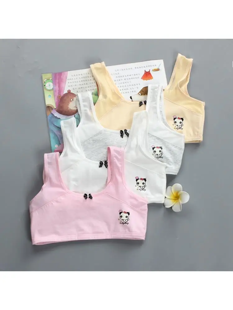 

Teen Girls Underwear Soft Cotton Sports Bra Young Girls Training Bras 8-18Y 24BE