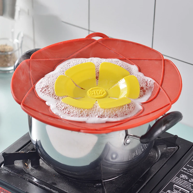 

26CM Silicone Spill-Proof Cover Household Dust-Proof High Temperature And Splash-Proof Boiling Pan Lid Kitchen Accessories