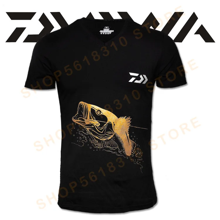 

2021 Fishing T Shirt Dawa A Plus Size Fishing Clothing Short-Sleeve Quick-Drying Breathable Sun Protection Clothes