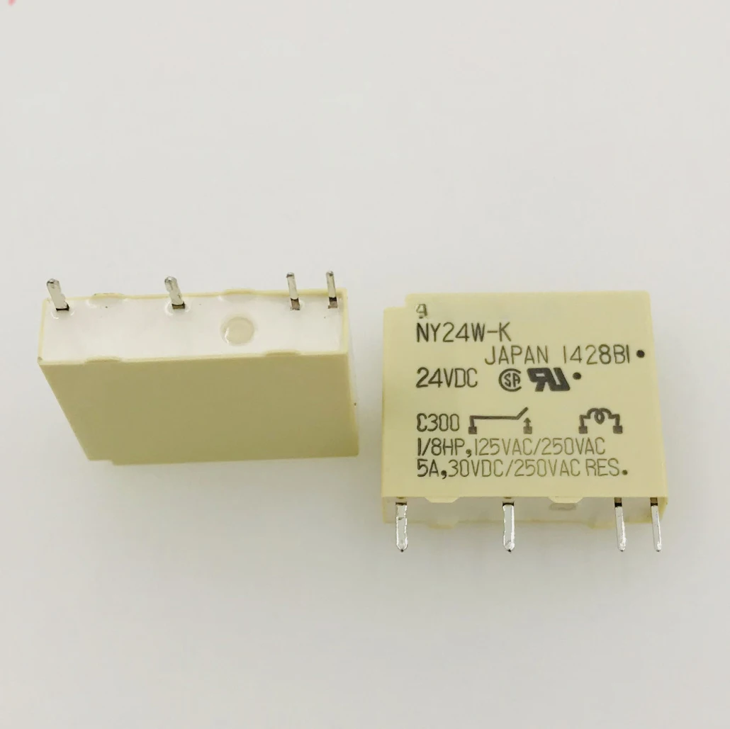

New 10pcs/lot relay NY24W-K 24VDC 4PIN 5A