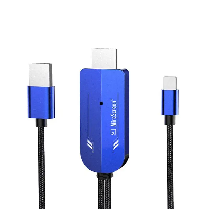 8-контактный кабель HDMI HDTV TV цифровой av-адаптер 2 м USB 1080P смарт-конвертер для Apple IPhone