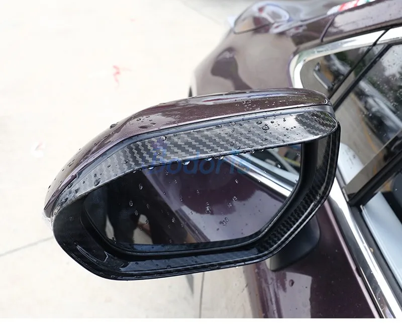 Для Toyota Corolla 2019 углеродное волокно цвет заднего вида дождевик для бровей защита