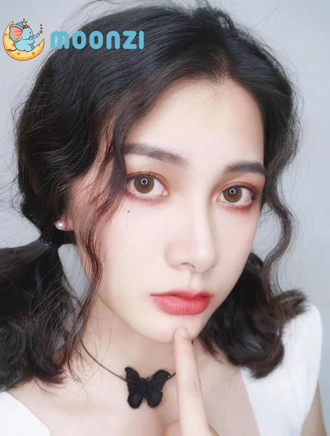 Контактные линзы MOONZI для глаз мятно-зеленые маленькие красивые цветные