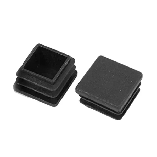 Пластиковая заглушка для ножек стула квадратная вставка черная 20 мм x 50 шт. |