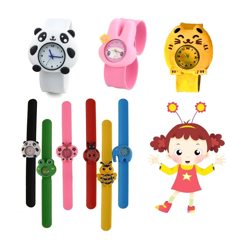 

Children Cartoon Watches Cute Butterfly/Bee/Elephant/Frog Kids Wrist Watch Indicating Quartz Electronic Wristwatch