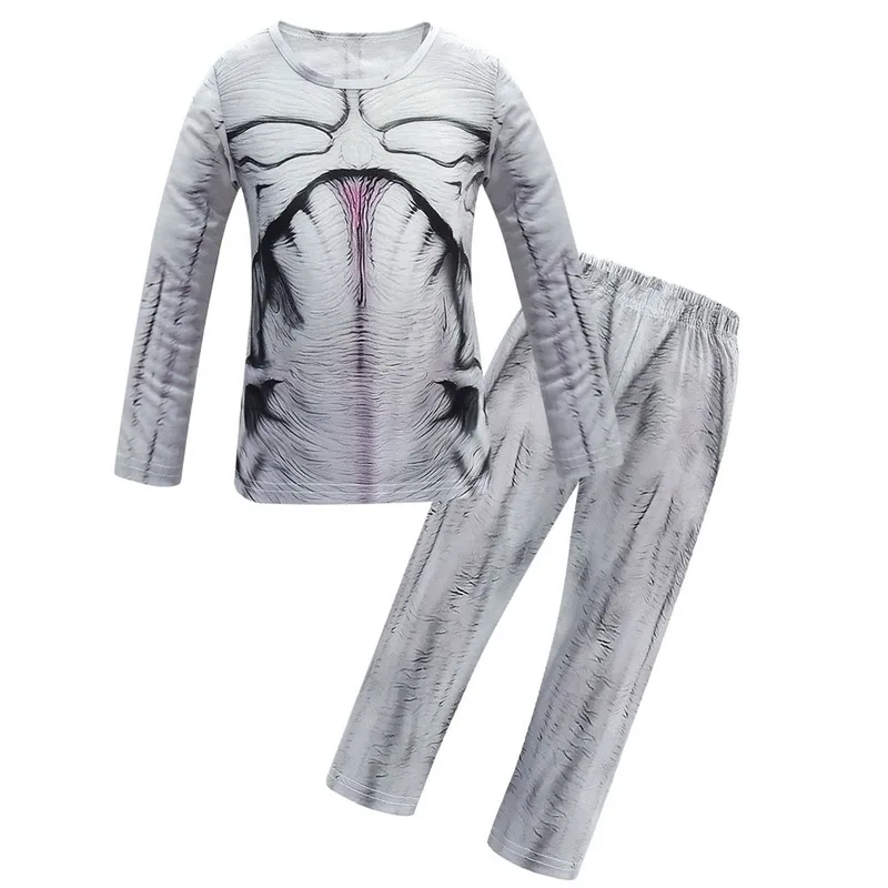 Забавная Пижама на Хэллоуин для мальчиков детские пижамы в стиле очень странные