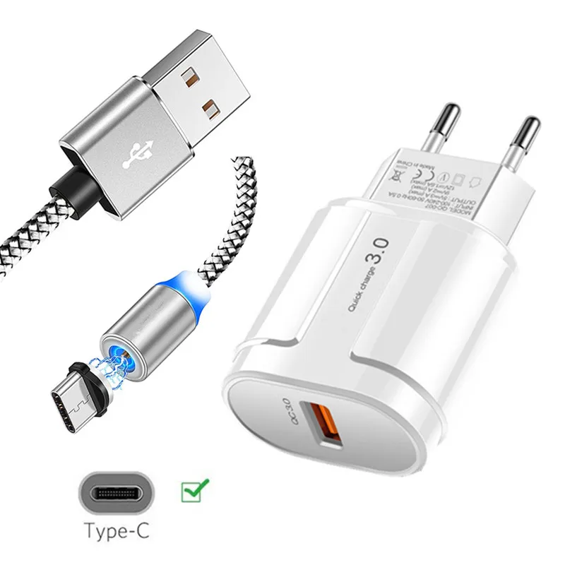 Магнитный зарядный кабель типа C для Huawei Honor 20 P Smart Z LG Stylo 5 Sony Xperia 10 XA1 XZ3 магнитный usb