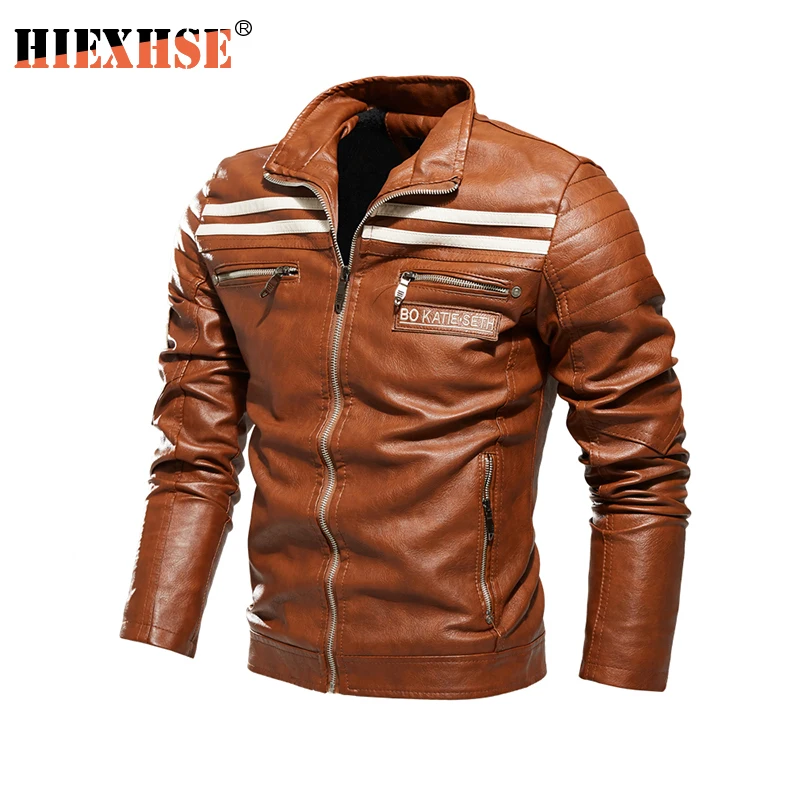 

Мужская куртка 2020 кожаная куртка pu мотоциклетная куртка сплошной цвет Самосовершенствование пересекающаяся для кашемировой кожи мужское ...