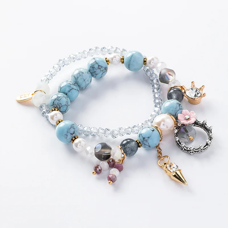 2018 Новое корейское украшение в виде цветка имитация с жемчугом кристаллами