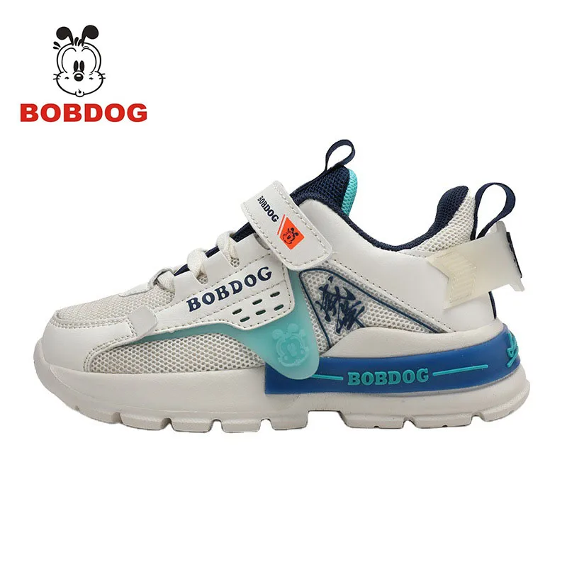 

Bobdog boys and girls 2021 spring and autumn new comfortable mesh breathable children versatile fashion non-slip running shoes