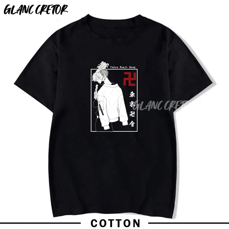

Tokyo Revengers Men's T-shirt Fashion Round Neck Top Cotton Clothing Short Sleeve Summer Clothes High Quality Printed T-shirt