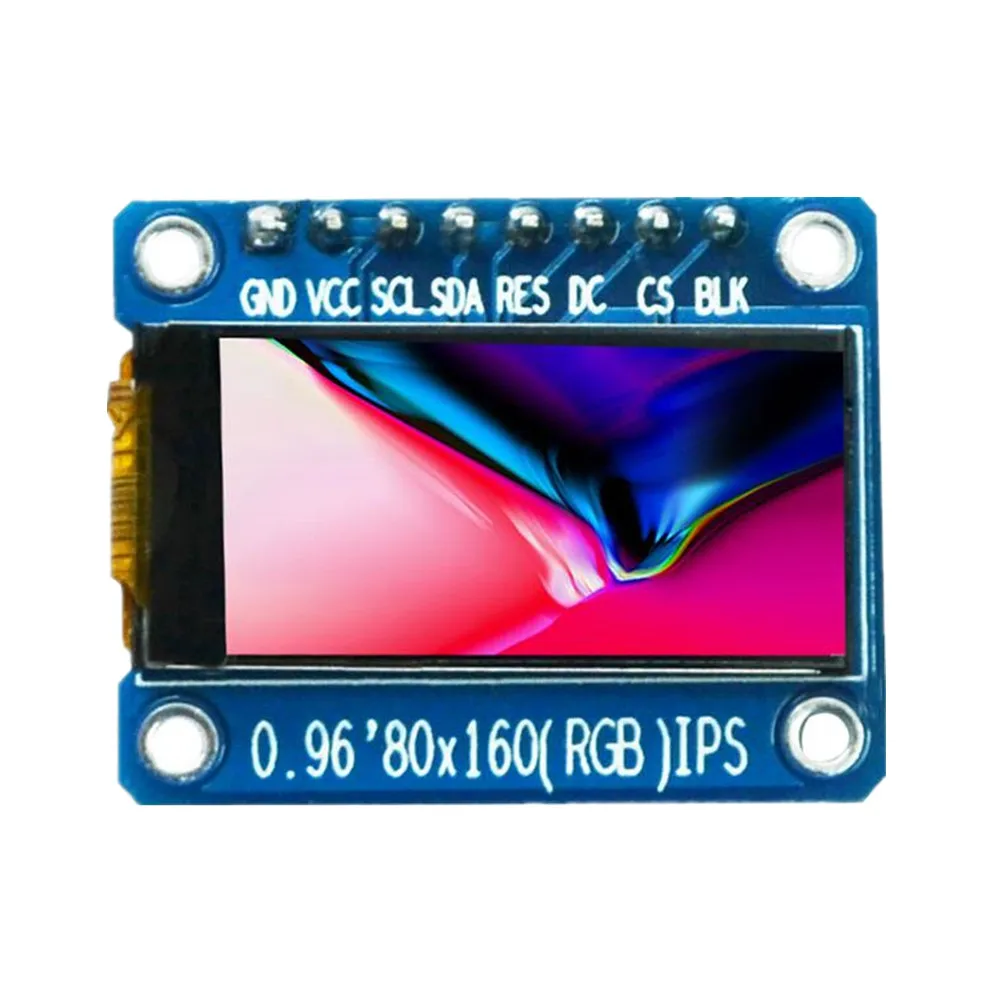 

7pin HD IPS 0.96 inch TFT display module 3.3V SPI interface IPS LCD screen 80*160 0.96 inch st7735