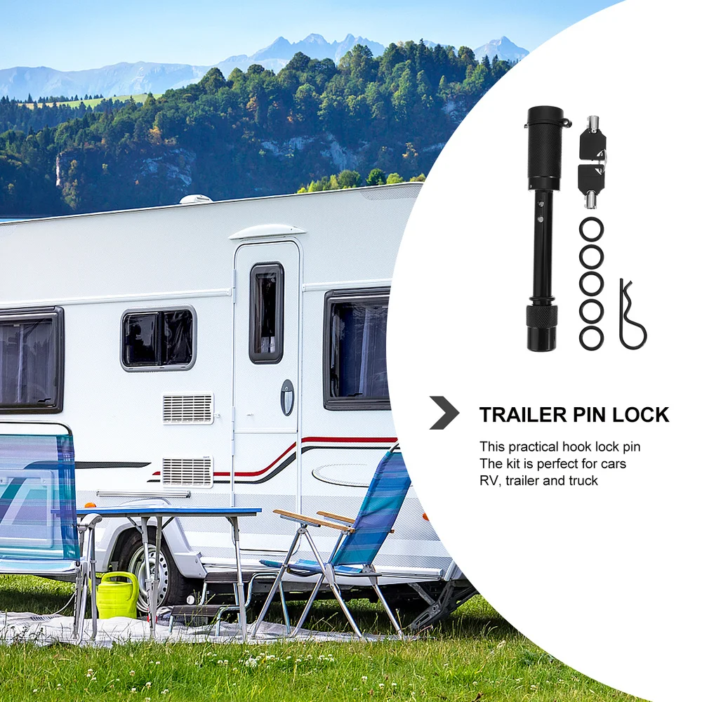 

1 Set Extra-Long Locking Hitch Pin Set Anti-Theft Hitch Locking Pin Set