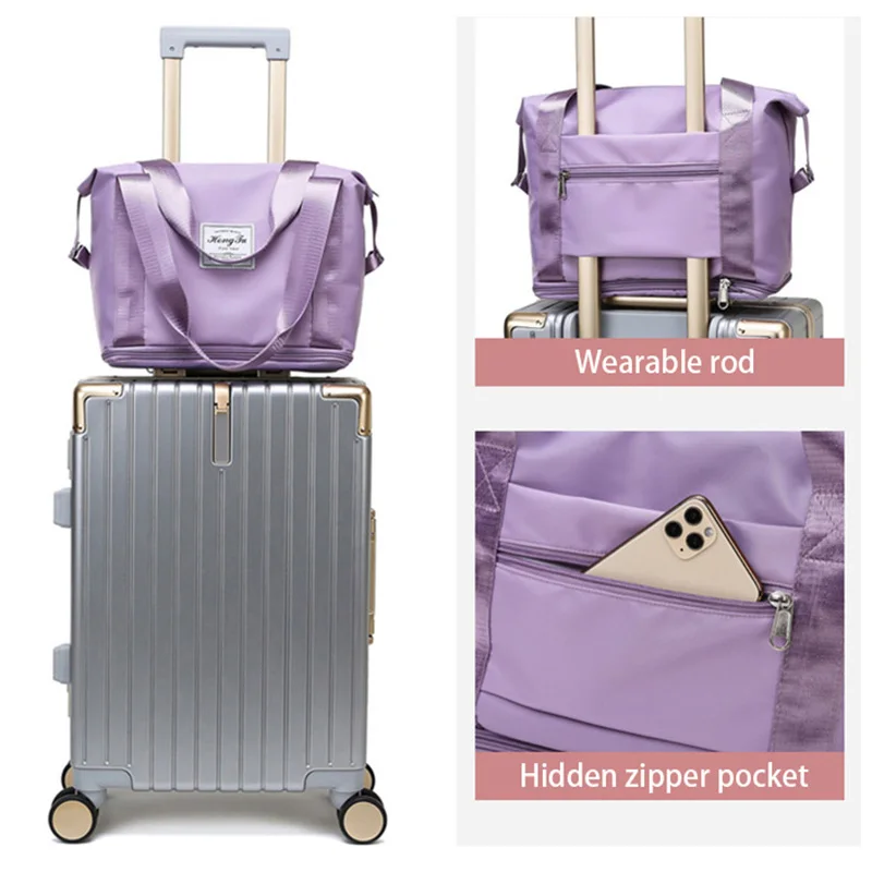 Dry Wet Combo Yoga Bag for Women Sports Fitness Exercise Shoulder Bag Portable Blosa Expandable Travel Duffle