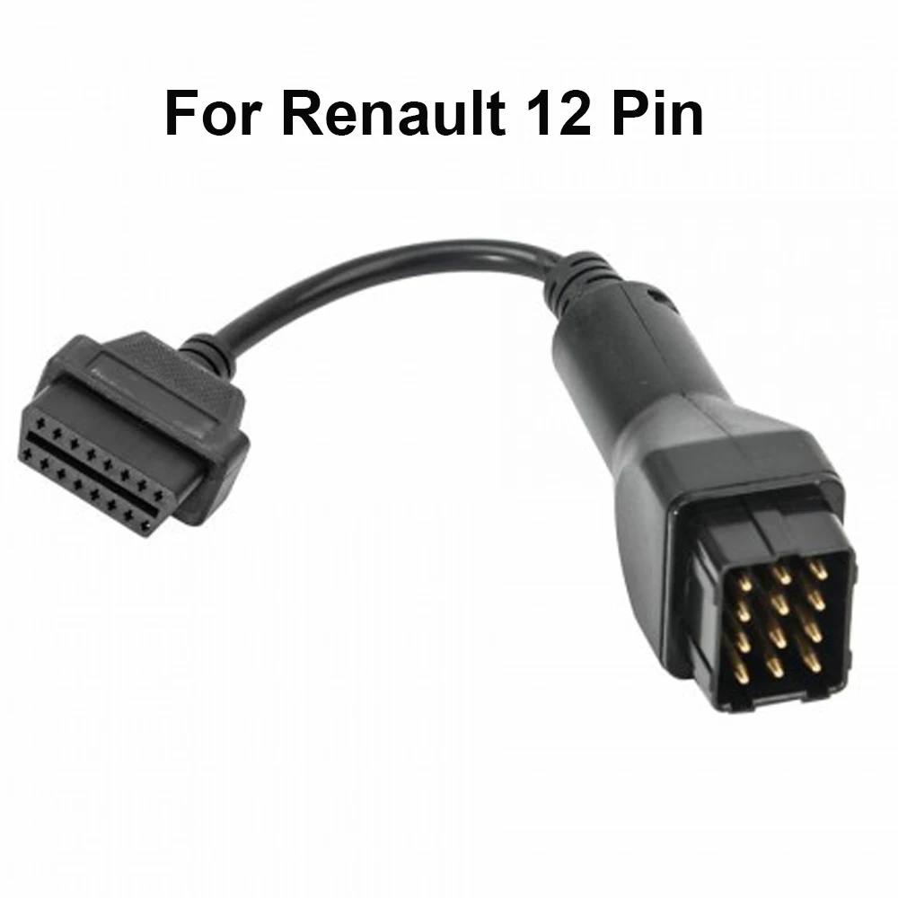 OBD2 разъем для Renault 12Pin адаптер автомобильные аксессуары диагностический