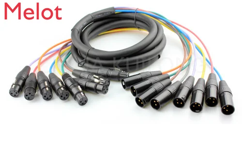 Многожильный кабель KUILONG 8 канальный XLR PA Pro Audio Stage нашивка Змея 3 м|Детали