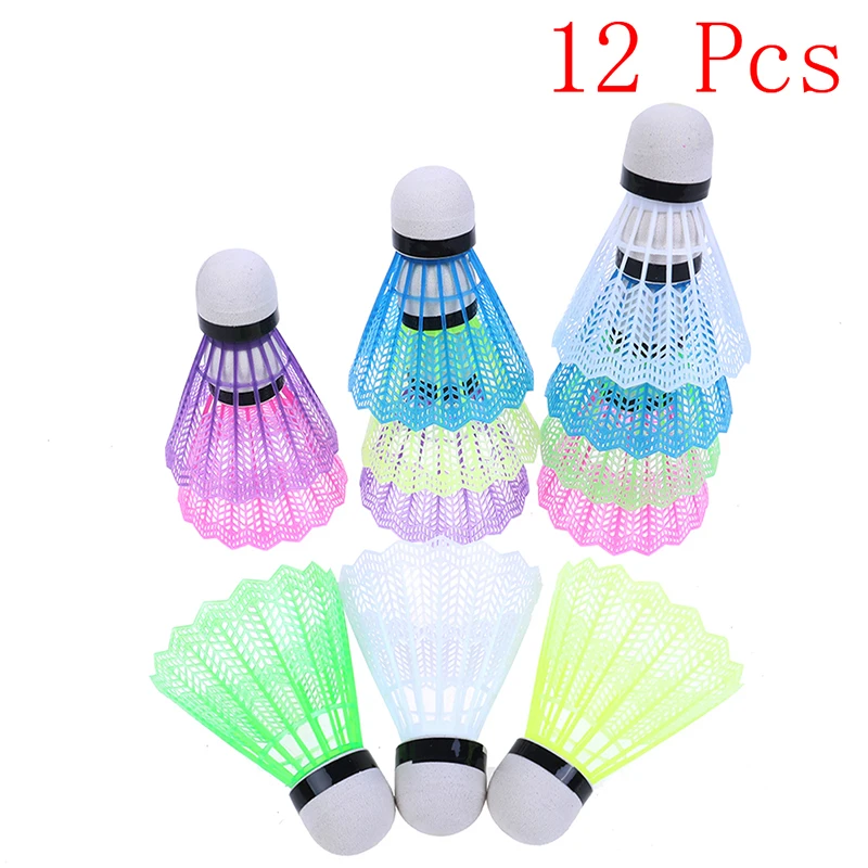 

12pc Badminton Balls Portable Shuttlecocks Products Sport Training Train Outdoor Supplies