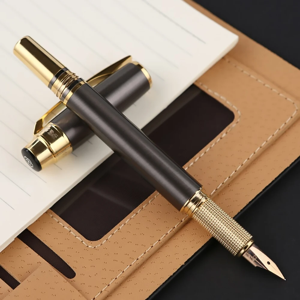 Классическая чернильная ручка HERO 200E 14K с тонким наконечником 0 5 мм матовая