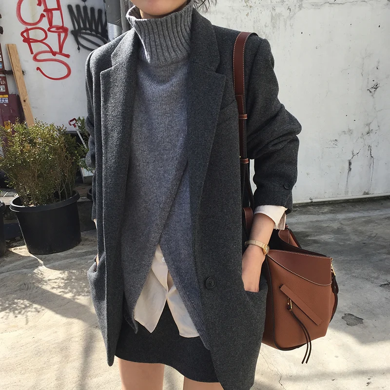 Septass с высоким плотно облегающим шею воротником для женщин жилет серого цвета из