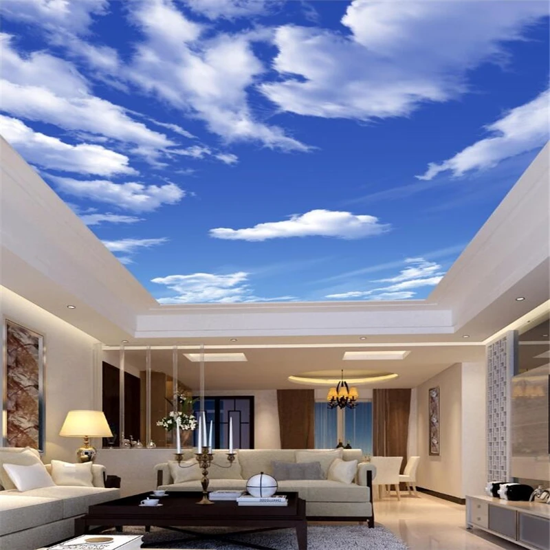 3D-обои на заказ wellyu HD голубое небо белое облако гостиная спальня потолок Зенит
