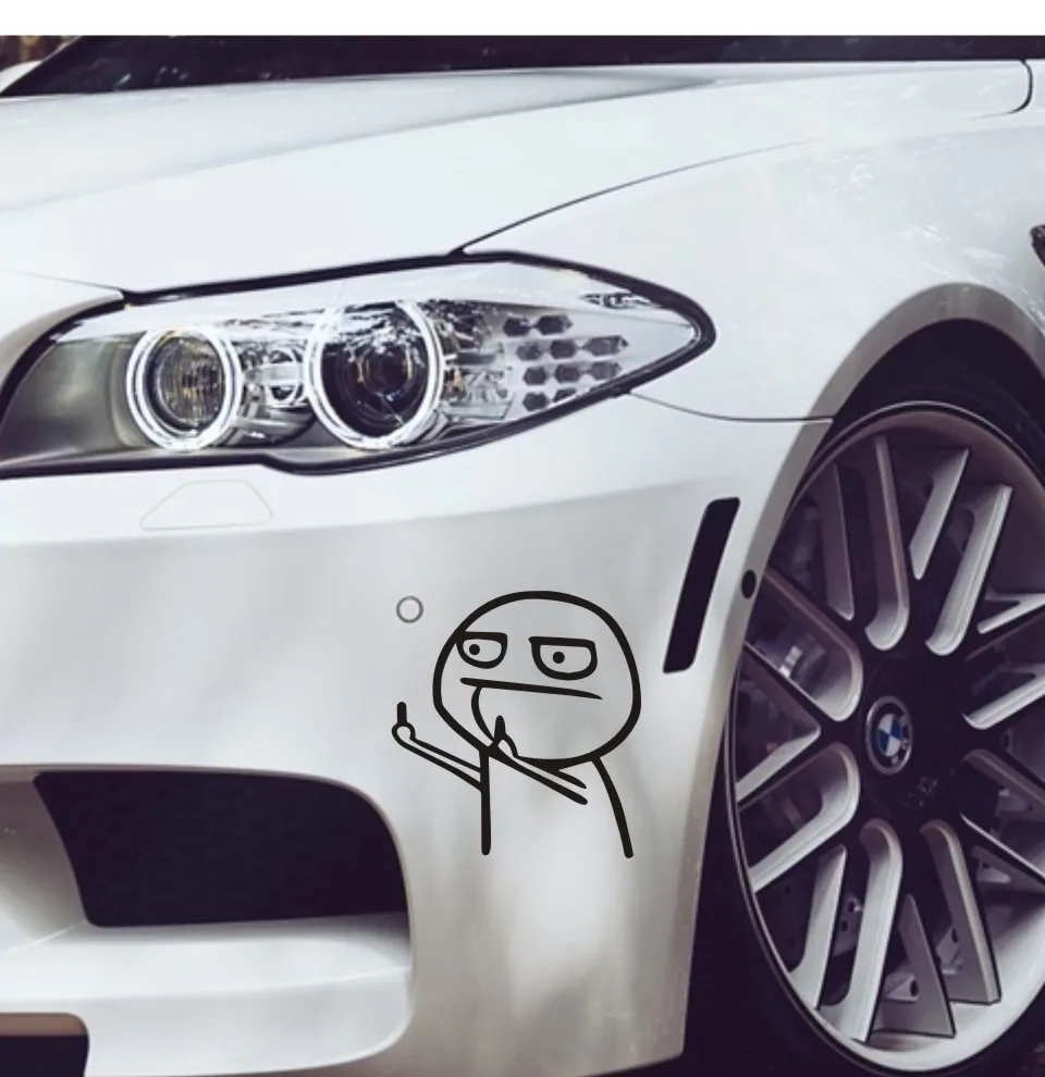 Car Sticker 3D 17CM*15CM Middle Finger Auto Motorcycles Stickers Reflective Waterproof Styling Custom Decal | Автомобили и